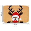Dywanik łazienkowy świąteczny 60x40 cm mata antypoślizgowa, szybkoschnąca, renifer