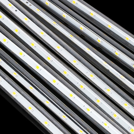 Lampki choinkowe 144 Led sople 8 szt. padający śnieg meteory zewnętrzne biały zimny