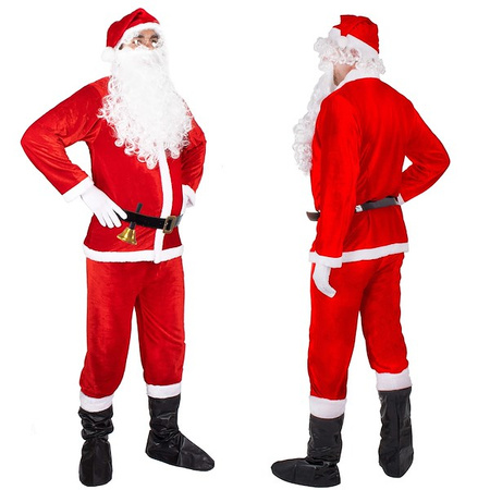 Strój Świętego Mikołaja lux zestaw