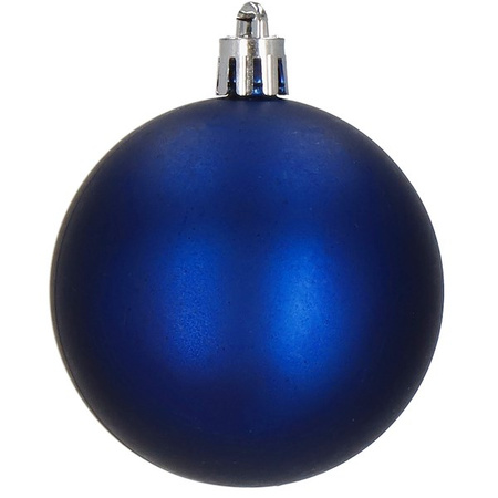 Bombki choinkowe 33 szt. ozdoby świąteczne zestaw z gwiazdą granatowe