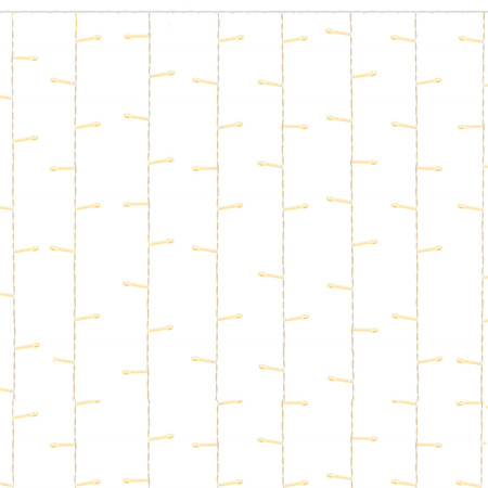 Kurtyna świetlna 200 led girlanda, lampki sople biały ciepły