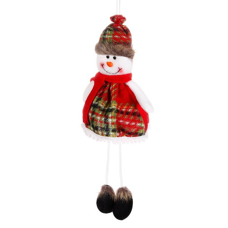 Bałwanek wiszący 38cm zawieszka ozdoba świąteczna, krasnal świąteczny, gnom