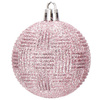Bombki choinkowe 101 szt. ozdoby świąteczne zestaw biały, różowy