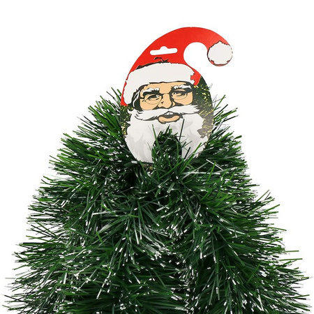 Łańcuch na choinkę 6m zielono-biały, girlanda choinkowa, średnica 15cm