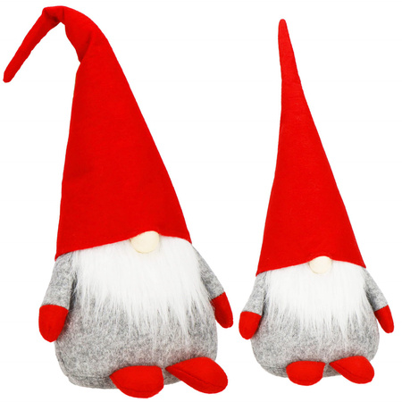 Skrzat 44 cm ozdoba świąteczna, krasnal świąteczny, gnom czerwony