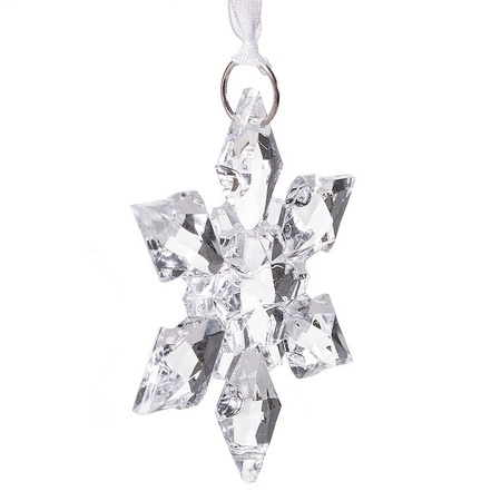 Kryształki 9 szt. przezroczyste bombki choinkowe śnieżynki