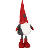 Skrzat 50-70cm ozdoba świąteczna, krasnal świąteczny, gnom szary na teleskopowych nóżkach
