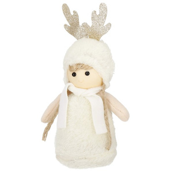 Lalka 20 cm świąteczna ozdoba, gnom renifer