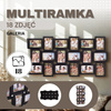 Ramka na zdjęcia 18 zdjęć multiramka 10x15 czarna