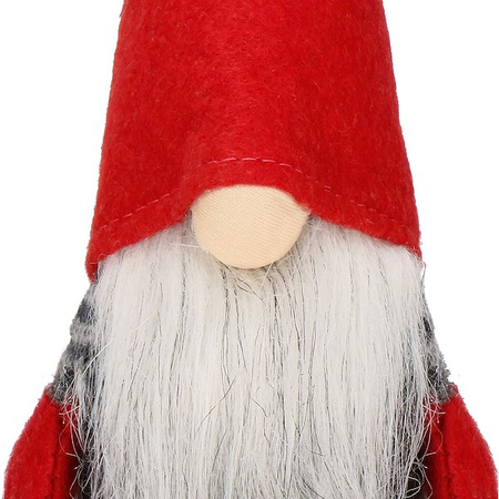 Skrzat 38cm ozdoba świąteczna, krasnal świąteczny, gnom siedzący