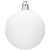 Bombki choinkowe 72 szt. biały zestaw choinkowy