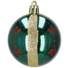Bombki choinkowe 30 szt. ozdoby świąteczne zestaw 6cm zielony, czerwony, złoty