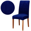 Pokrowiec na krzesło uniwersalny niebieski velvet 6 szt.