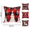 Poszewka świąteczna, dekoracyjna 40x40cm zestaw 4 szt. poszewki na poduszkę 