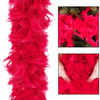 Boa z piór naturalnych 180 cm łańcuch na choinkę, ozdoba świąteczna czerwony