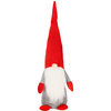 Skrzaty 3 szt. krasnal świąteczny, gnom welurowy czerwony