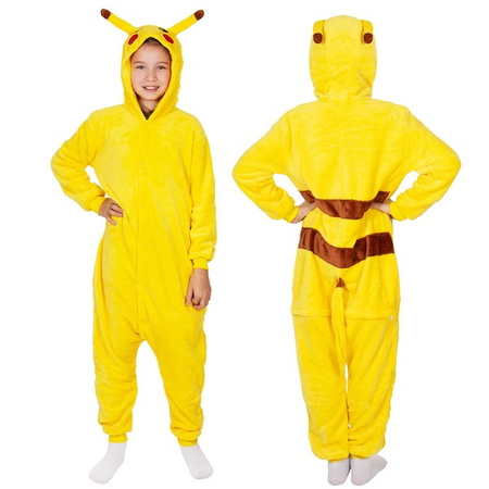 Piżama jednoczęściowa kigurumi dziecięcy kombinezon Pikachu rozmiar 120-130 cm