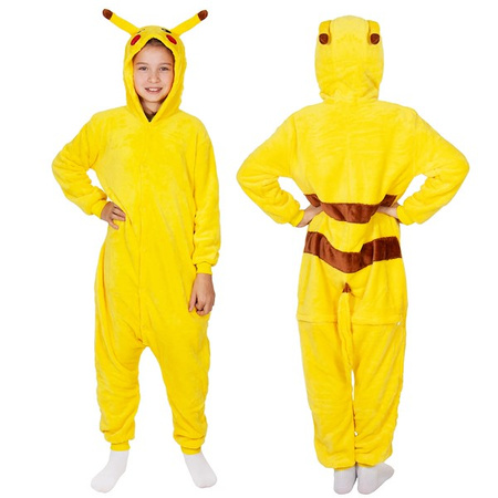 Piżama jednoczęściowa kigurumi dziecięcy kombinezon Pikachu rozmiar 130-140 cm