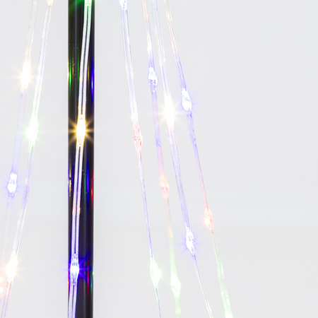 Choinka świecąca, metalowa 80 LED ozdoba świąteczna 45 cm multikolor