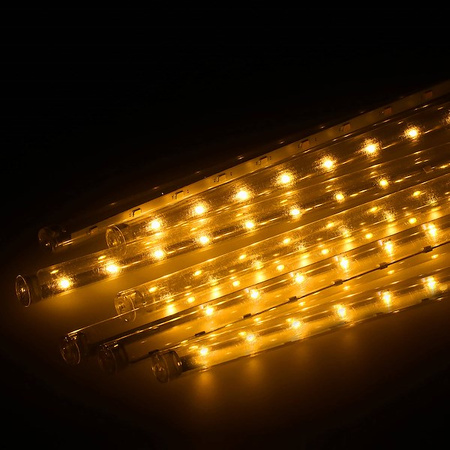 Lampki choinkowe 480 Led sople 10 szt. padający śnieg meteory zewnętrzne biały ciepły
