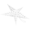 Gwiazda świąteczna papierowa 3D 60 cm zawieszka choinkowa biała
