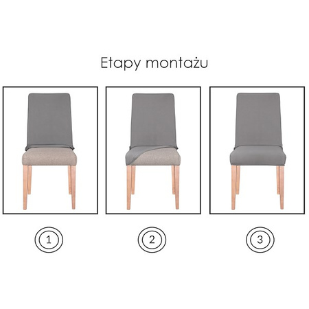 Pokrowiec na krzesło uniwersalny biały