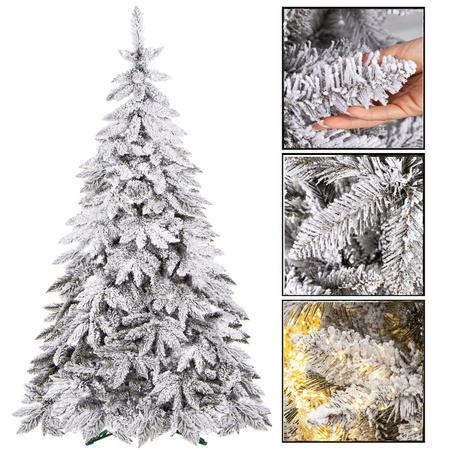 Choinka sztuczna 250 cm świerk kaukaski ośnieżony jak żywy