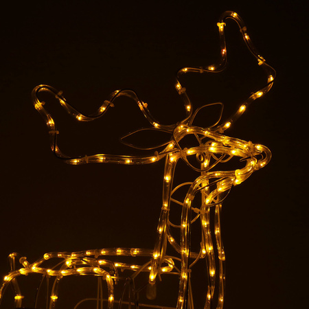 Renifer Led 85 cm świąteczny, świetlna dekoracja do ogrodu biały ciepły