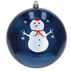 Bombki choinkowe, nietłukące 4 szt. dekoracje świąteczne 12 cm granatowe