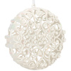 Zawieszka choinkowa kremowa okrągła dekoracja na choinkę 9 cm