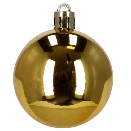 Bombki choinkowe, zestaw 100 szt. dekoracji do stroika nietłukące, złote