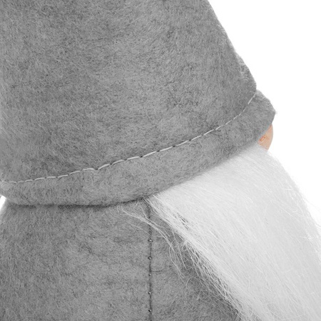 Skrzat 90cm ozdoba świąteczna, krasnal świąteczny, gnom szary