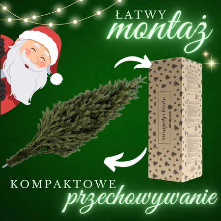 Choinka sztuczna 120 cm premium świerk PE choinka jak żywa