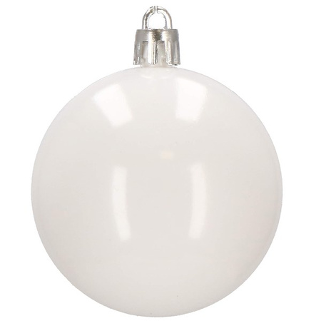 Bombki choinkowe 100 szt. biały zestaw choinkowy