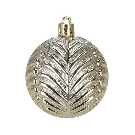 Bombki choinkowe 40 szt. okrągłe, lizaki, szyszki, laski cukrowe nietłukące ozdoby złote