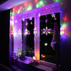 Kurtyna świetlna multikolor 138 Led lampki wewnętrzno-zewnętrzne śnieżynki z programatorem