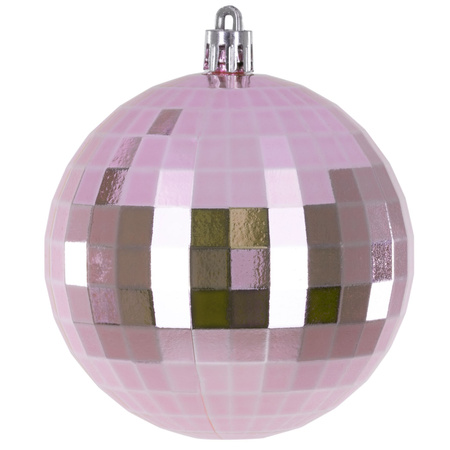Bombki choinkowe 30 szt. różowy 8cm zestaw choinkowy