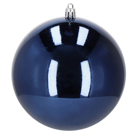 Bombki choinkowe 4 szt. ozdoby świąteczne zawieszki 12 cm granatowe