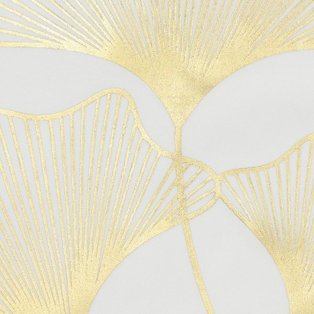 Poszewka dekoracyjna 40x40cm na poduszkę wzorzysta w złote liście