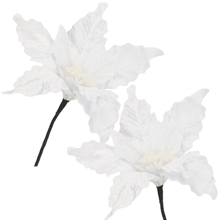 Gwiazda betlejemska, sztuczny kwiat, poinsecja biała