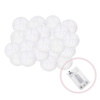 Lampki dekoracyjne cotton balls 30 LED 30 kul białe