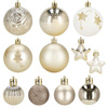 Bombki choinkowe 70 szt. ozdoby świąteczne zestaw złoty