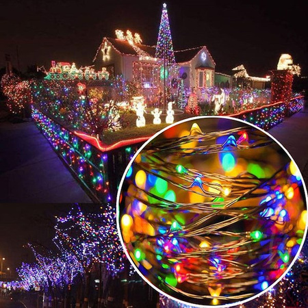 Lampki choinkowe 480 led druciki na prąd multikolor