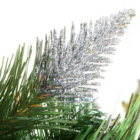 Choinka na pniu sztuczna 220 cm sosna diamentowa ośnieżona jak żywa premium