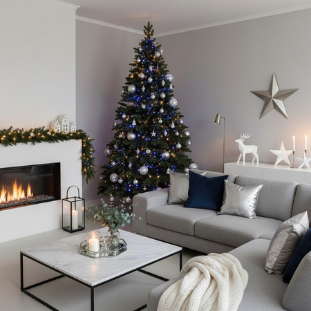 Choinka sztuczna Premium Royal Trees 210 cm sosna PE z stojakiem, drzewko