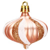 Bombki choinkowe 77 szt. rose gold zestaw choinkowy