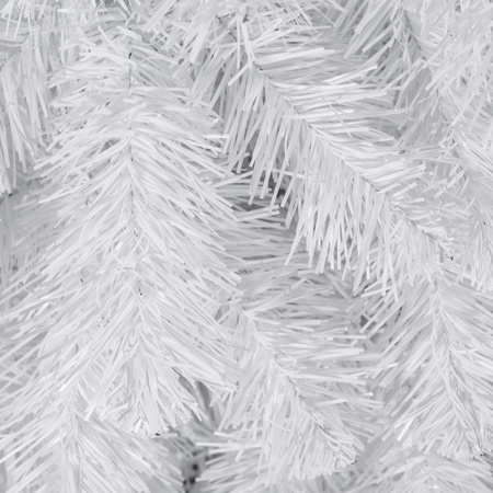 Choinka sztuczna 150 cm biała jodła jak żywa, nowoczesna, ze stojakiem