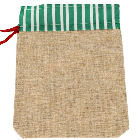 Worek na prezenty pod choinkę 28x21 cm torba świąteczna bałwan