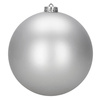 Bombki choinkowe, nietłukące 6 szt. dekoracje świąteczne 15 cm srebrne