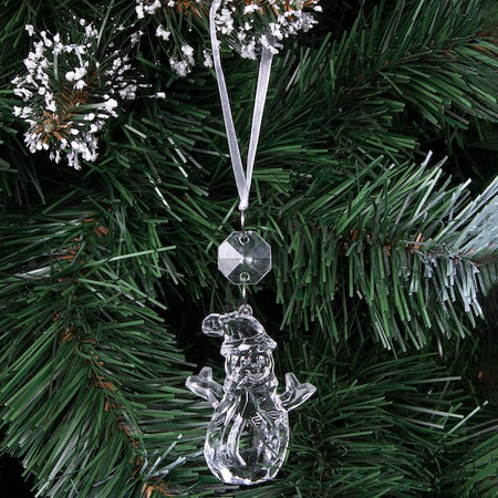 Ozdoba świąteczna 10cm choinkowa zawieszka bałwanek